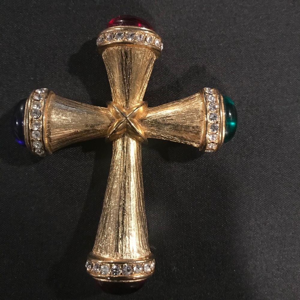 Cross with 4 stones PIN